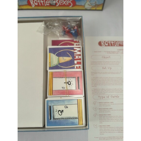 Battle of the Sexes Board Game 1997 University Games Vintage 1ST Edition - Picture 5 of 7